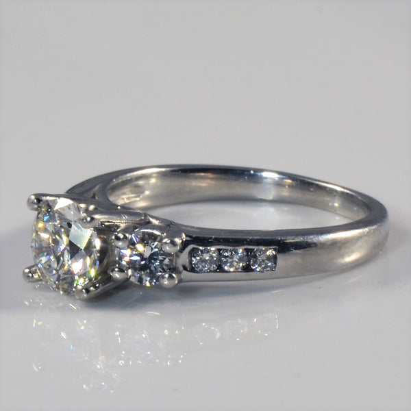 Three Stone Diamond Engagement Ring | 1.03ctw | SZ 5.5 |