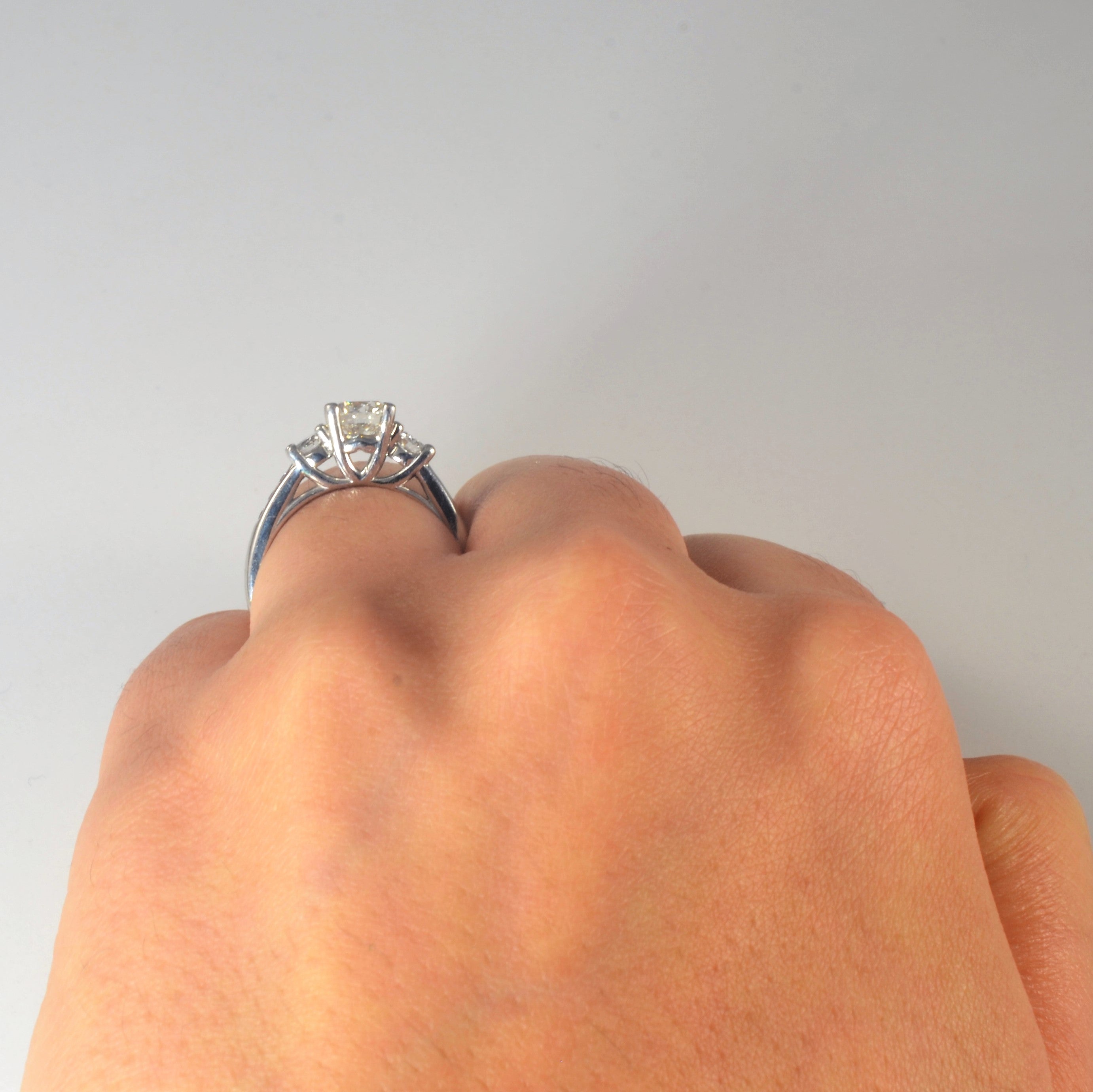 Three Stone Diamond Engagement Ring | 1.03ctw | SZ 5.5 |