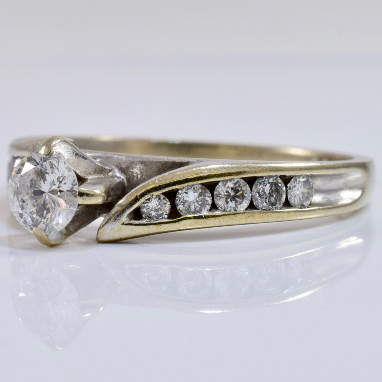 Bypass Diamond Engagement Ring | 0.46 ctw SZ 7 |