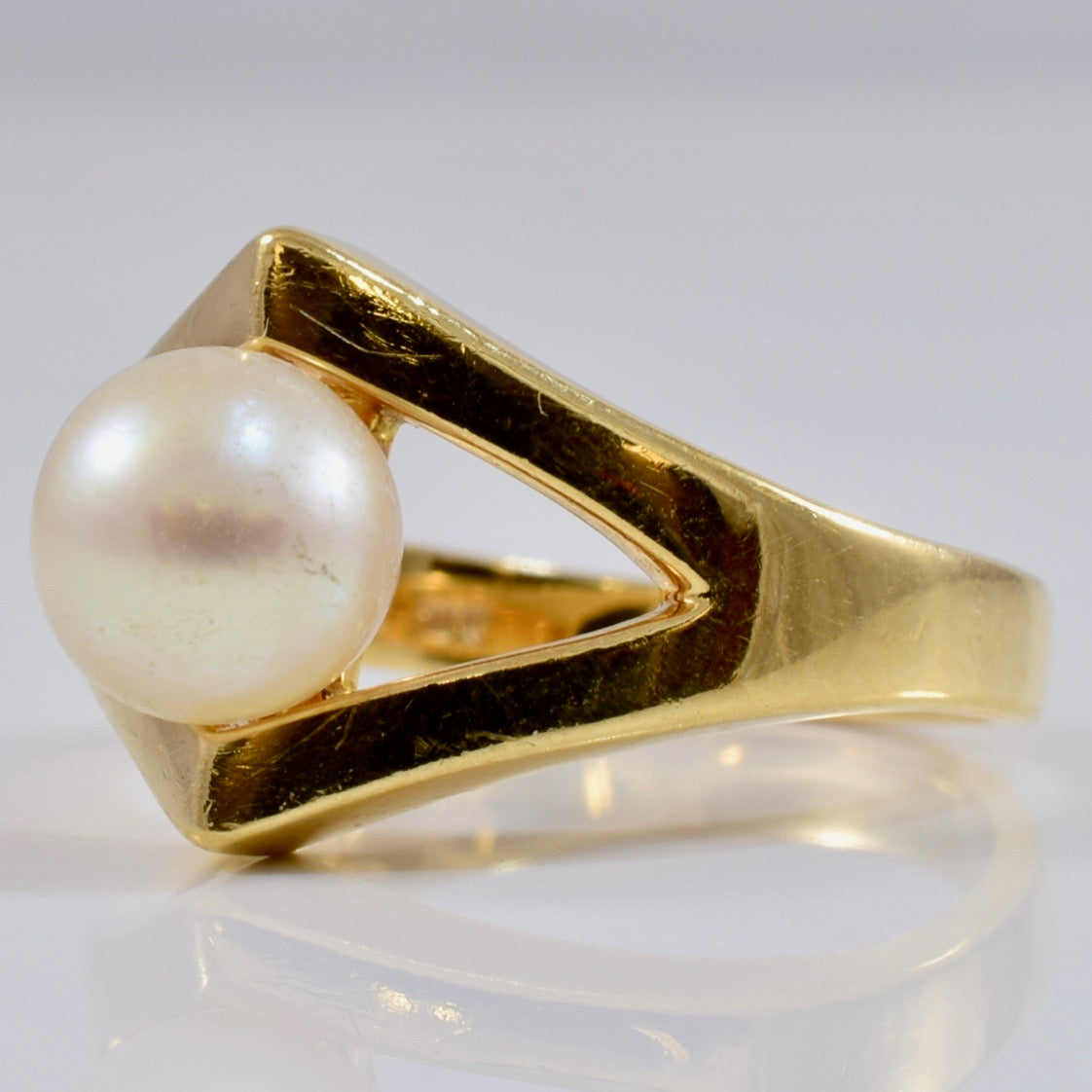 Pearl Split Style Ring | SZ 5 |