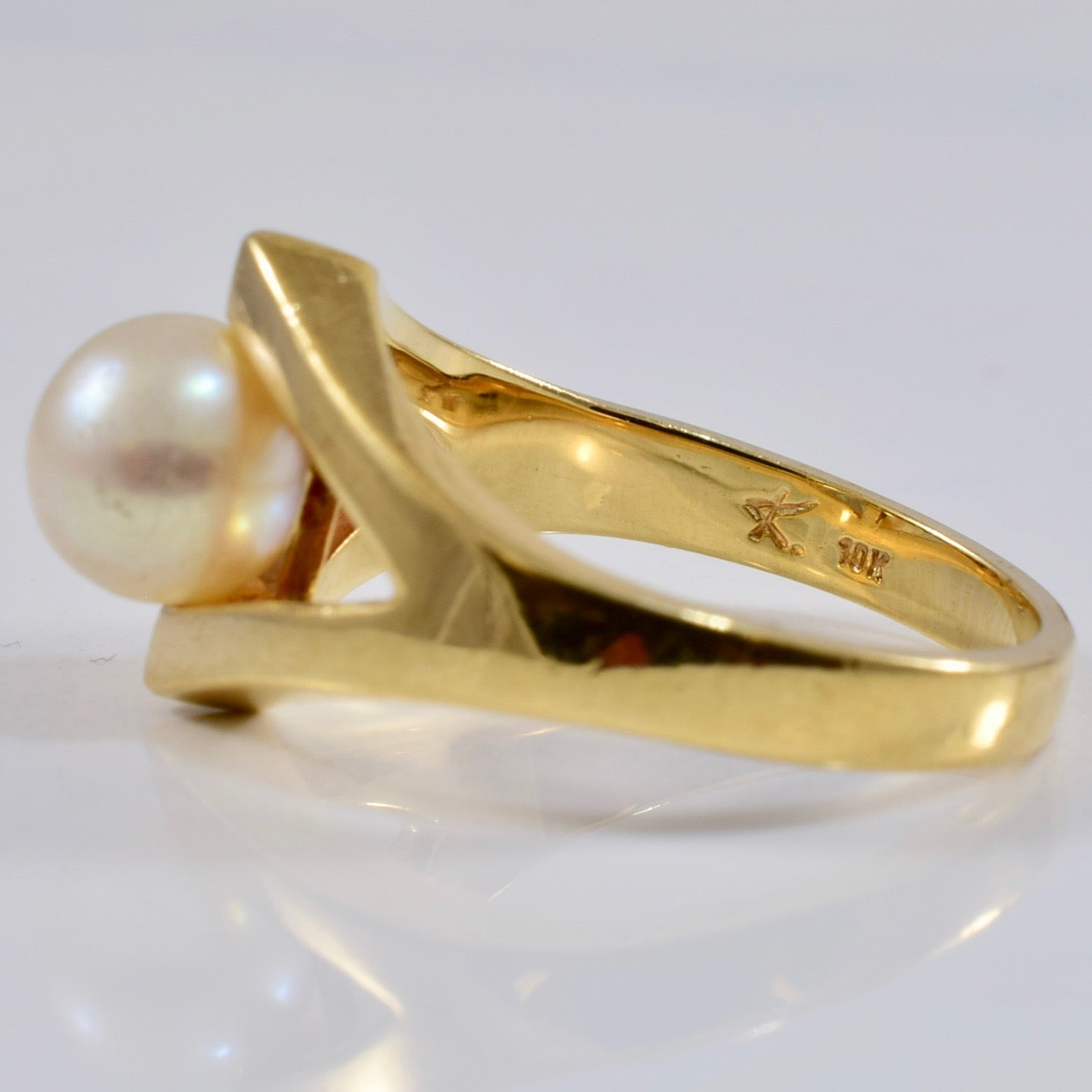 Pearl Split Style Ring | SZ 5 |