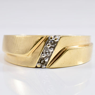 Channel Set Diamond Band | 0.09 ctw SZ 10 |