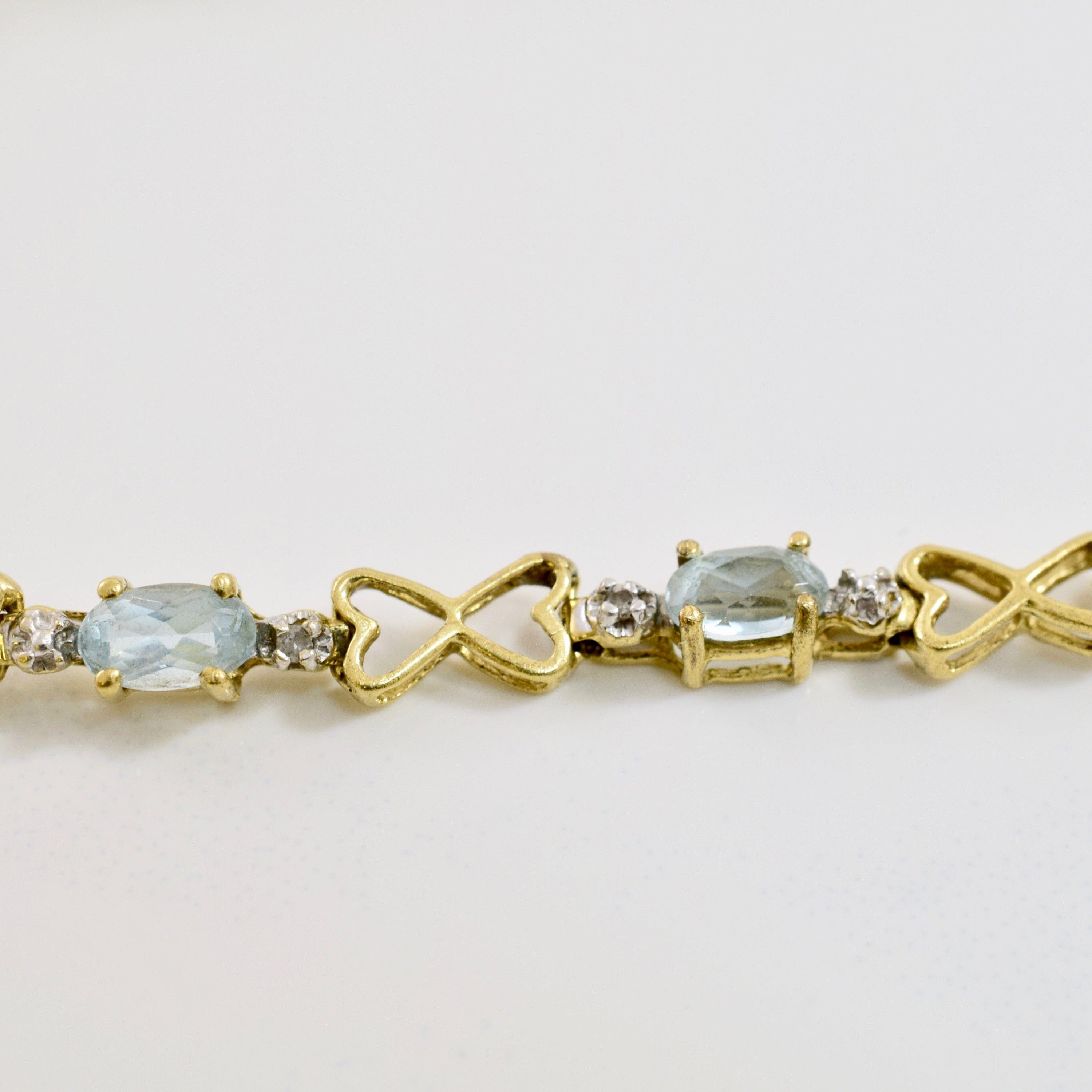 Aquamarine Tennis Bracelet | SZ 7.5" |