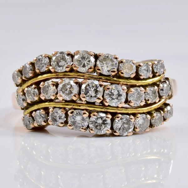 Channel Set Diamond Ring | 0.93 ctw SZ 6.25 |