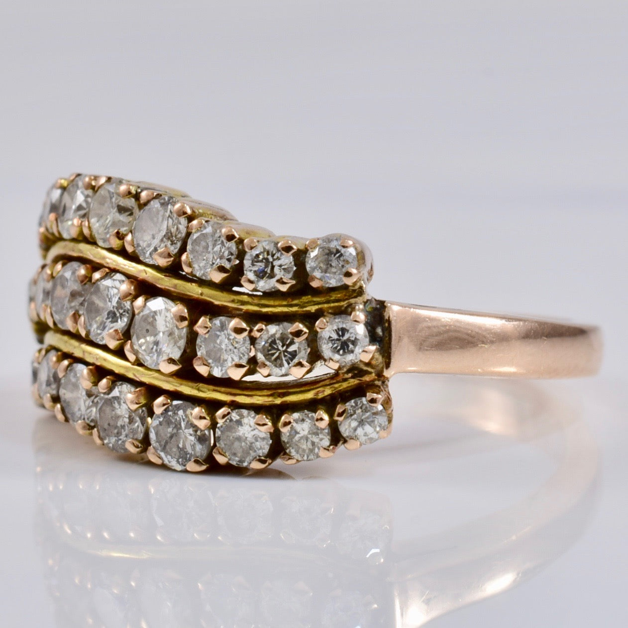 Channel Set Diamond Ring | 0.93 ctw SZ 6.25 |