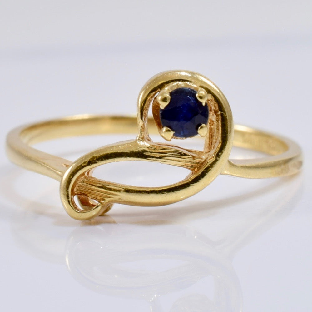 Solitaire Sapphire Ring | SZ 6.75 |