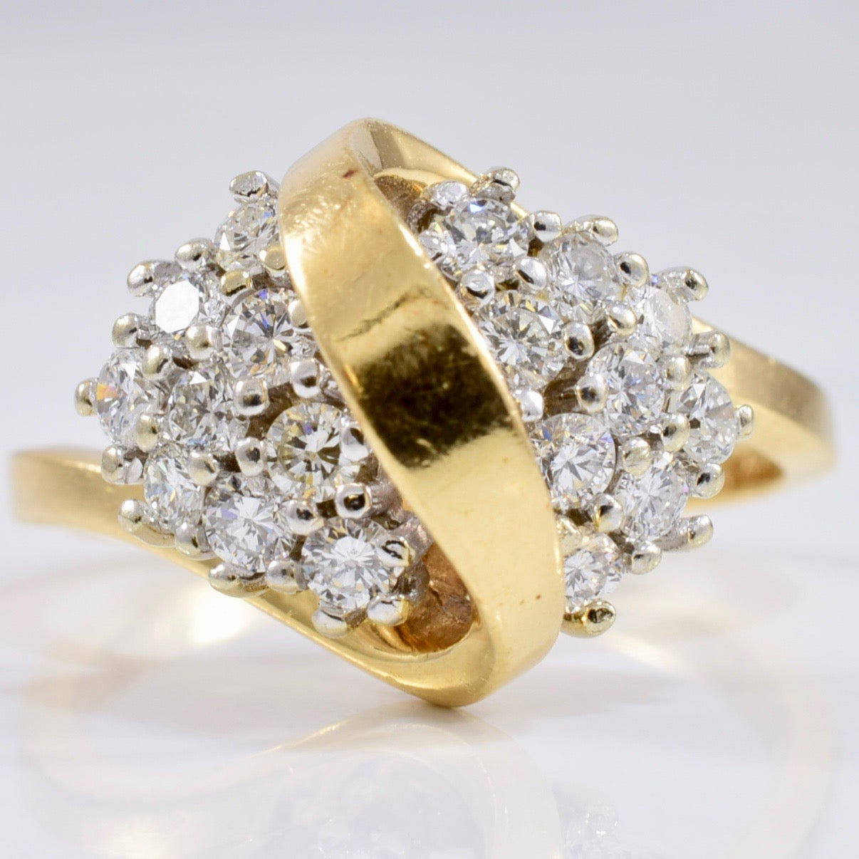 Bypass Diamond Cluster Ring | 0.54 ctw SZ 6 |