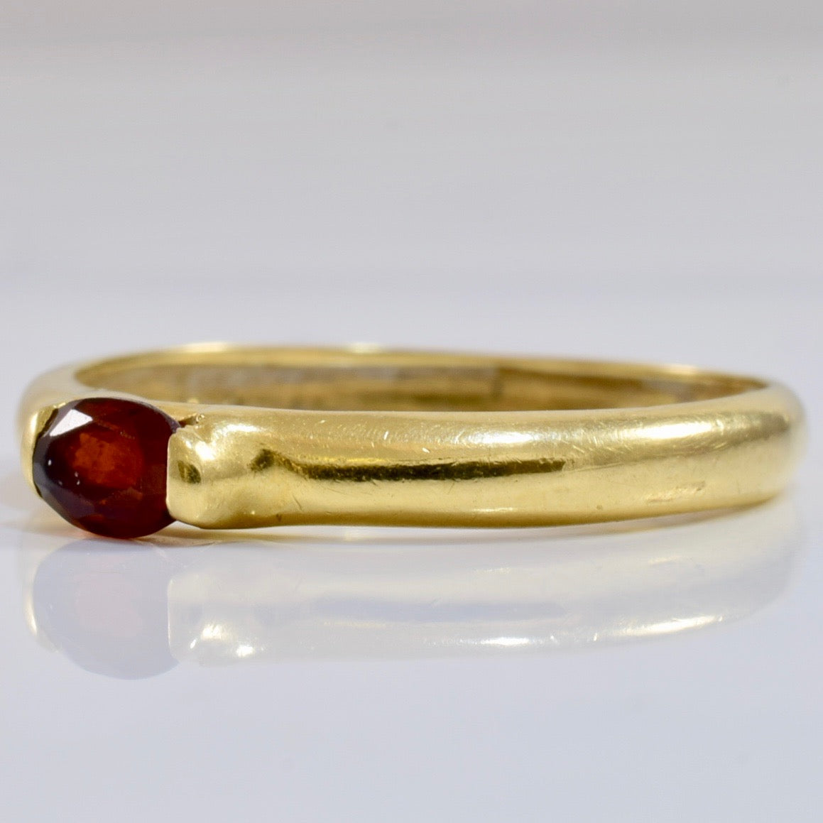 Solitaire Garnet Ring | SZ 6.75 |