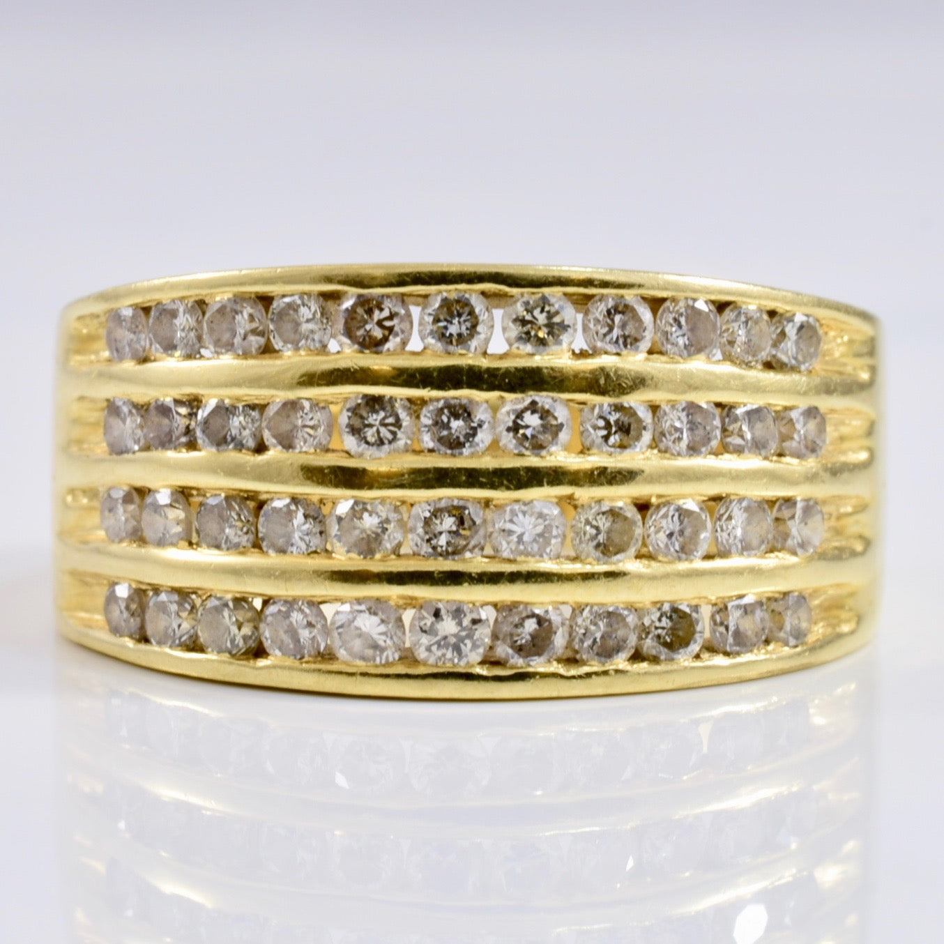 Multiple Channel Set Diamond Band | 0.92 ctw SZ 6.5 |