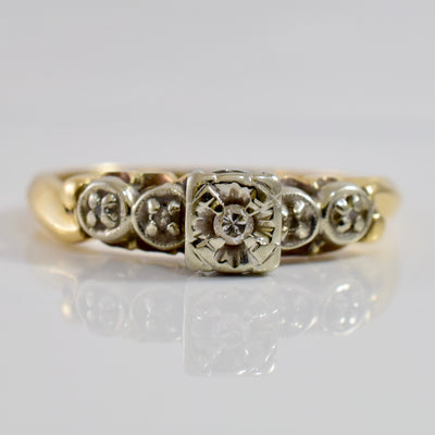 Vintage Engagement Ring | 0.05 ctw SZ 7.5 |
