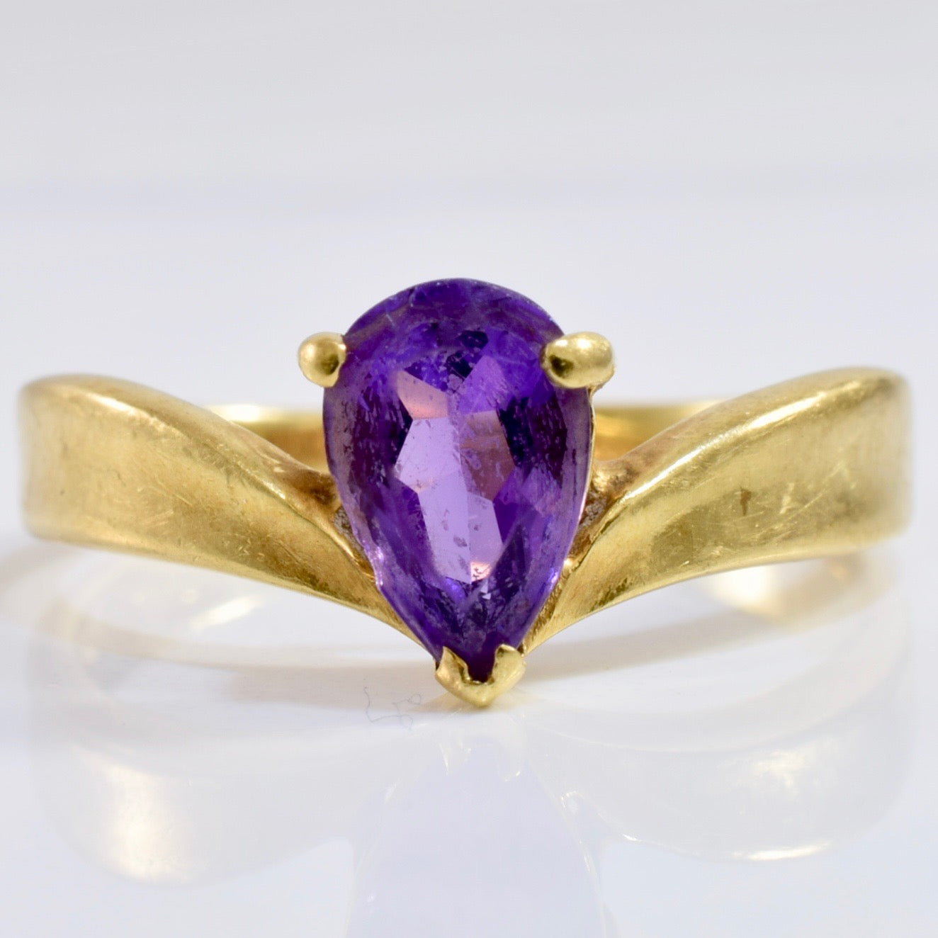 Chevron Amethyst Ring | SZ 6.5 |