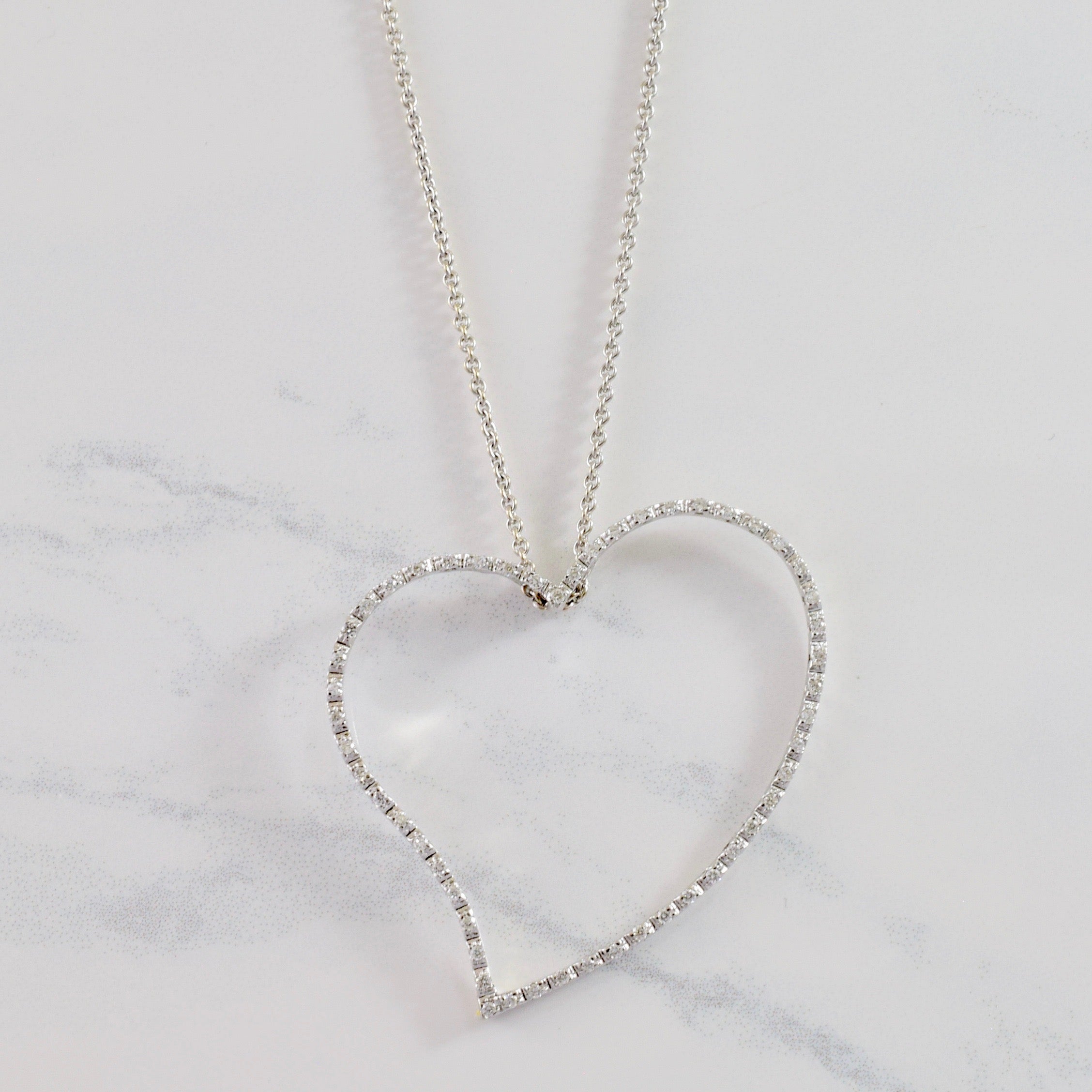 Diamond Heart Pendant | 0.42 ctw SZ 16" |