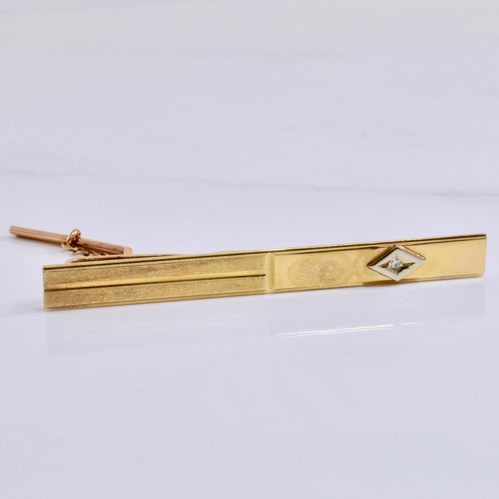 Vintage Diamond Tie Clip