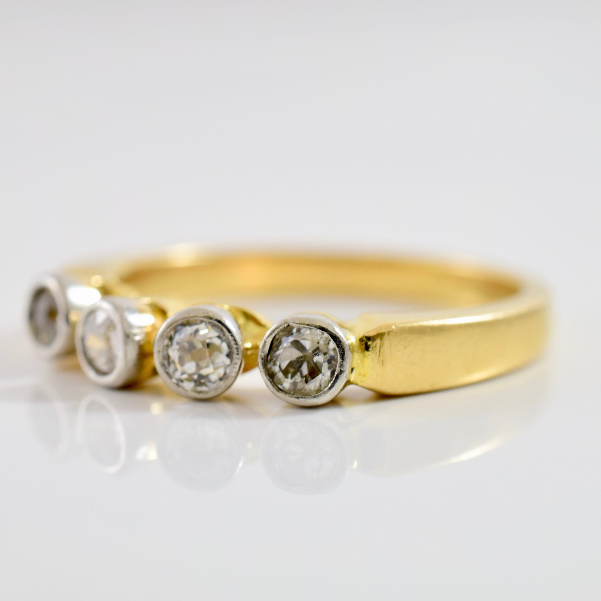 Edwardian Old European Cut Diamond Band | 0.32 ctw SZ 7.25 |