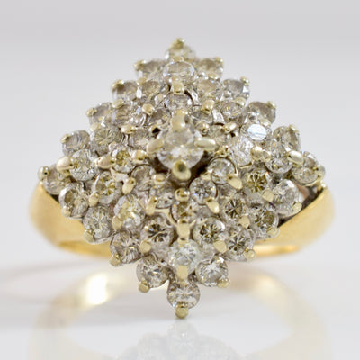 Diamond Cluster Ring | 1.32 ctw SZ 4.75 |