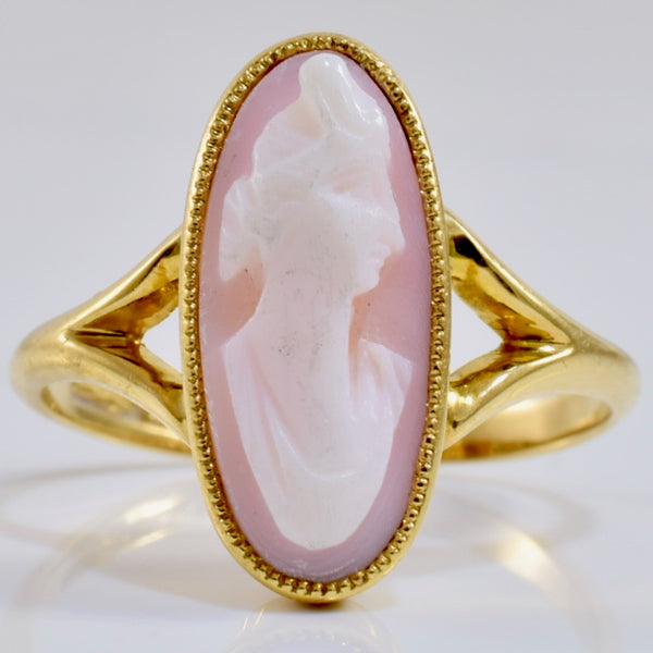 Mother of Pearl Cameo Ring | SZ 5 |