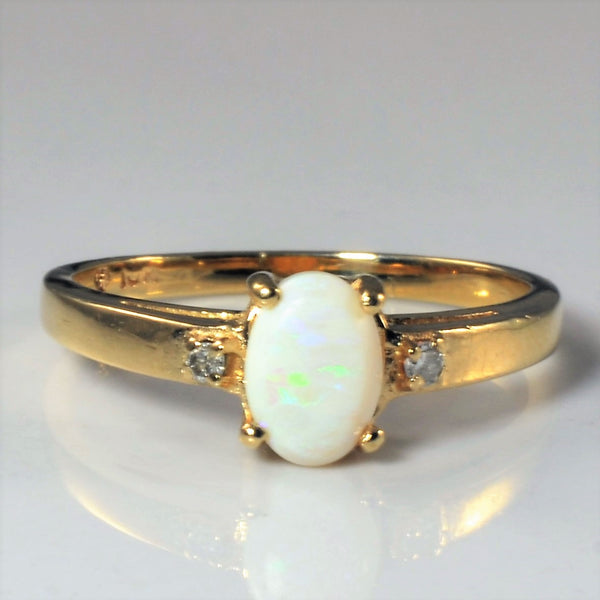 Opal & Diamond Ring | 0.50ct, 0.01ctw | SZ 7.25 |