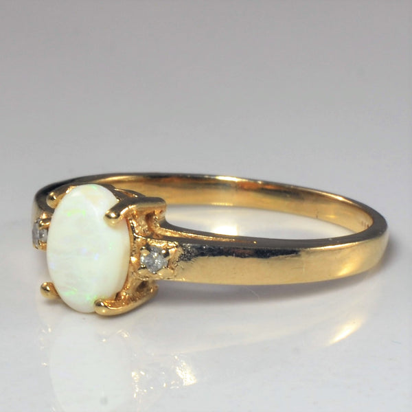 Opal & Diamond Ring | 0.50ct, 0.01ctw | SZ 7.25 |