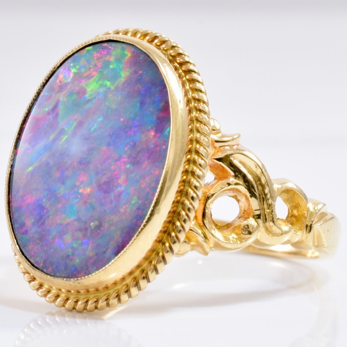 Bezel Set Opal Ring | SZ 6.75 |