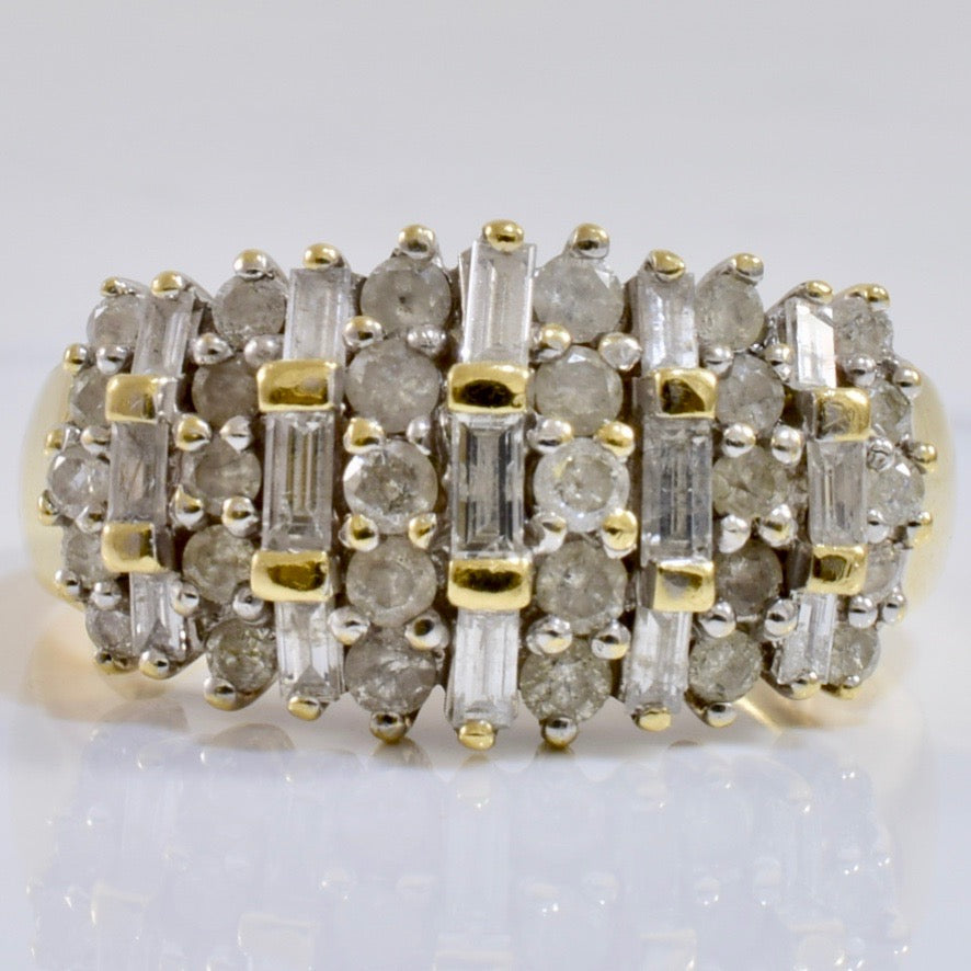 Diamond Cluster Ring | 0.90 ctw SZ 7 |