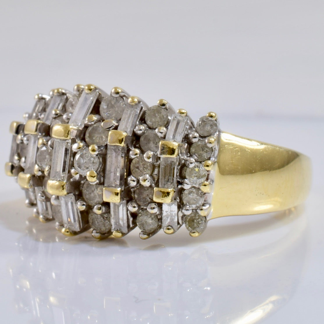 Diamond Cluster Ring | 0.90 ctw SZ 7 |