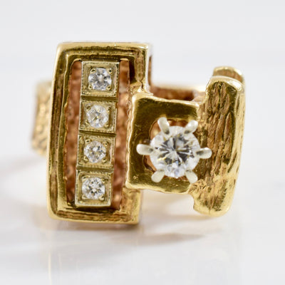 High Rise Diamond Ring | 0.30 ctw SZ 6.25 |
