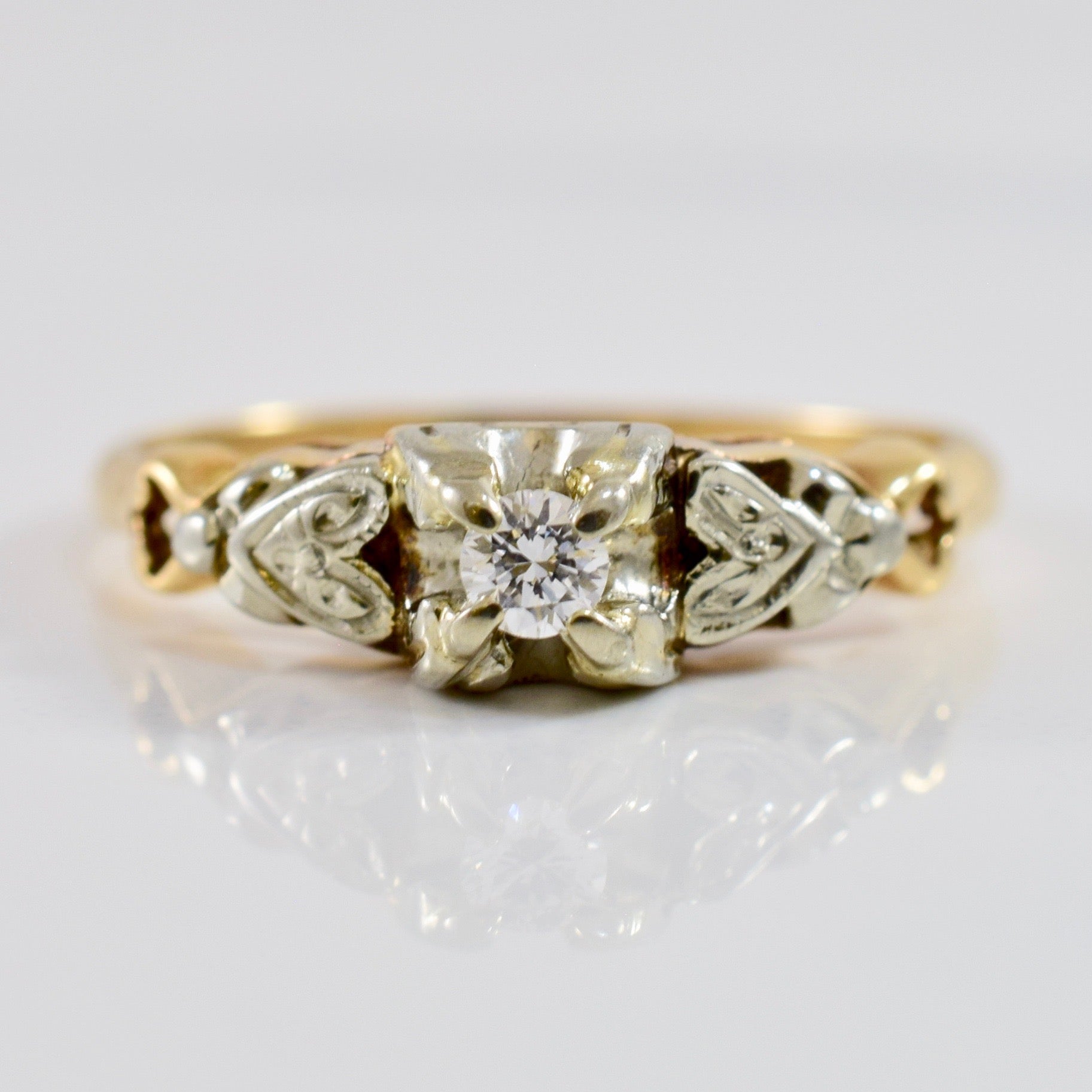 Vintage Engagement Ring | 0.05 ctw SZ 4.5 |