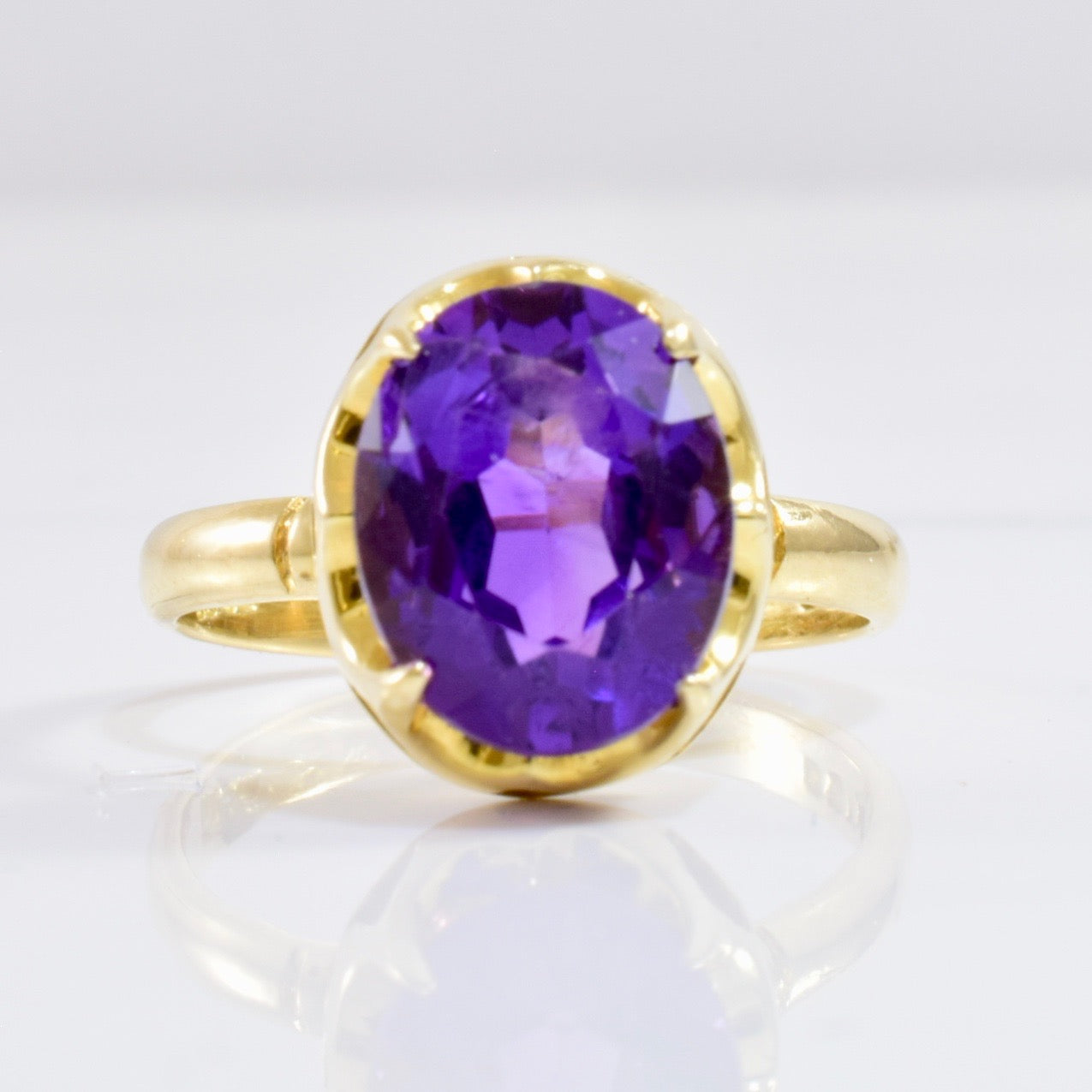 Solitaire Amethyst Ring | SZ 5.75 |