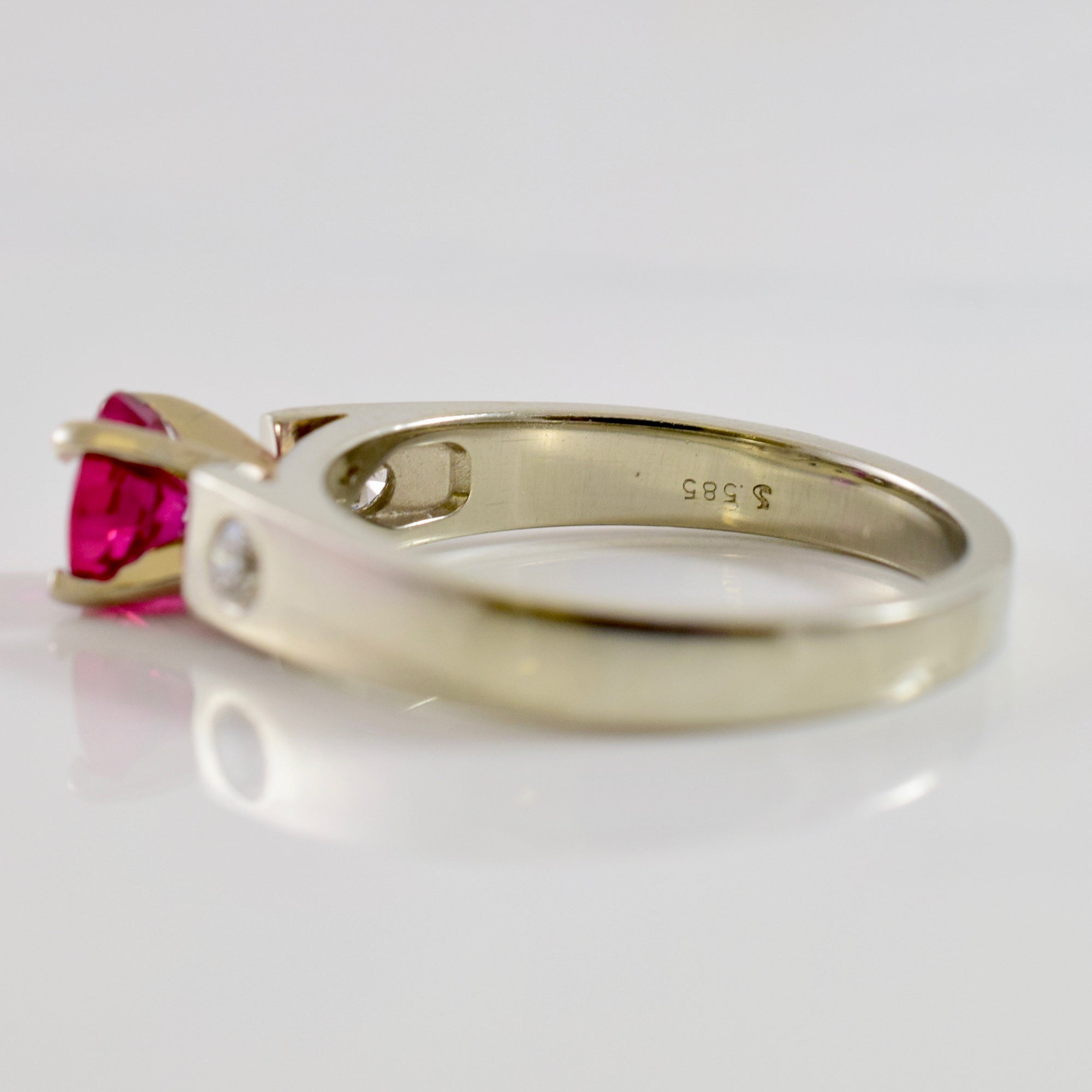 Ruby Engagement Ring | 0.10 ctw SZ 6.25 |