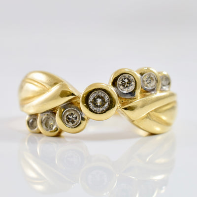 Bezel Set Diamond Band | 0.21 ctw SZ 6.75 |