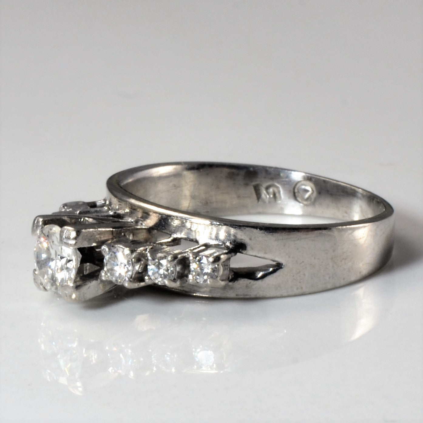 High Set Diamond Ring | 0.43ctw | SZ 5.75 |