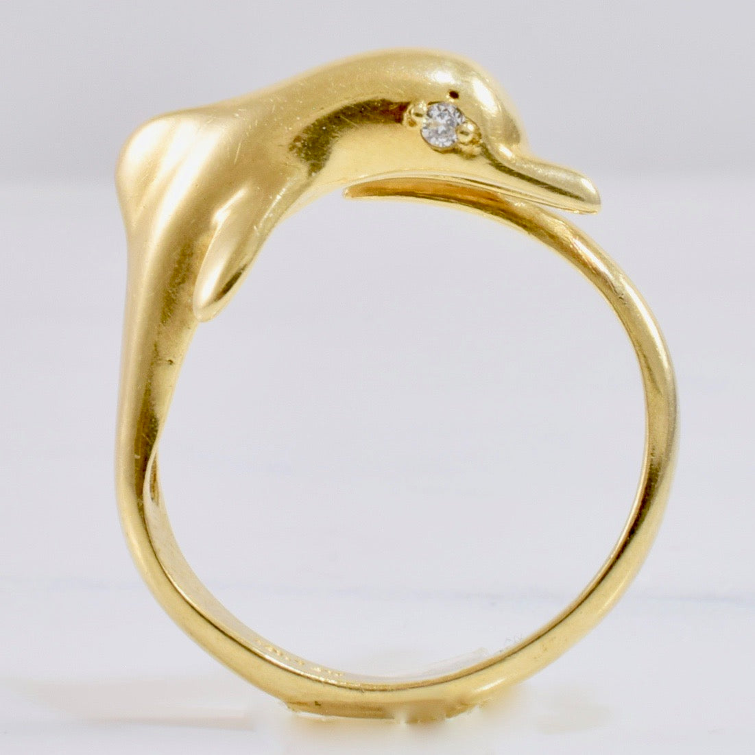 Diamond Dolphin Ring | 0.03 ctw SZ 6.5 |
