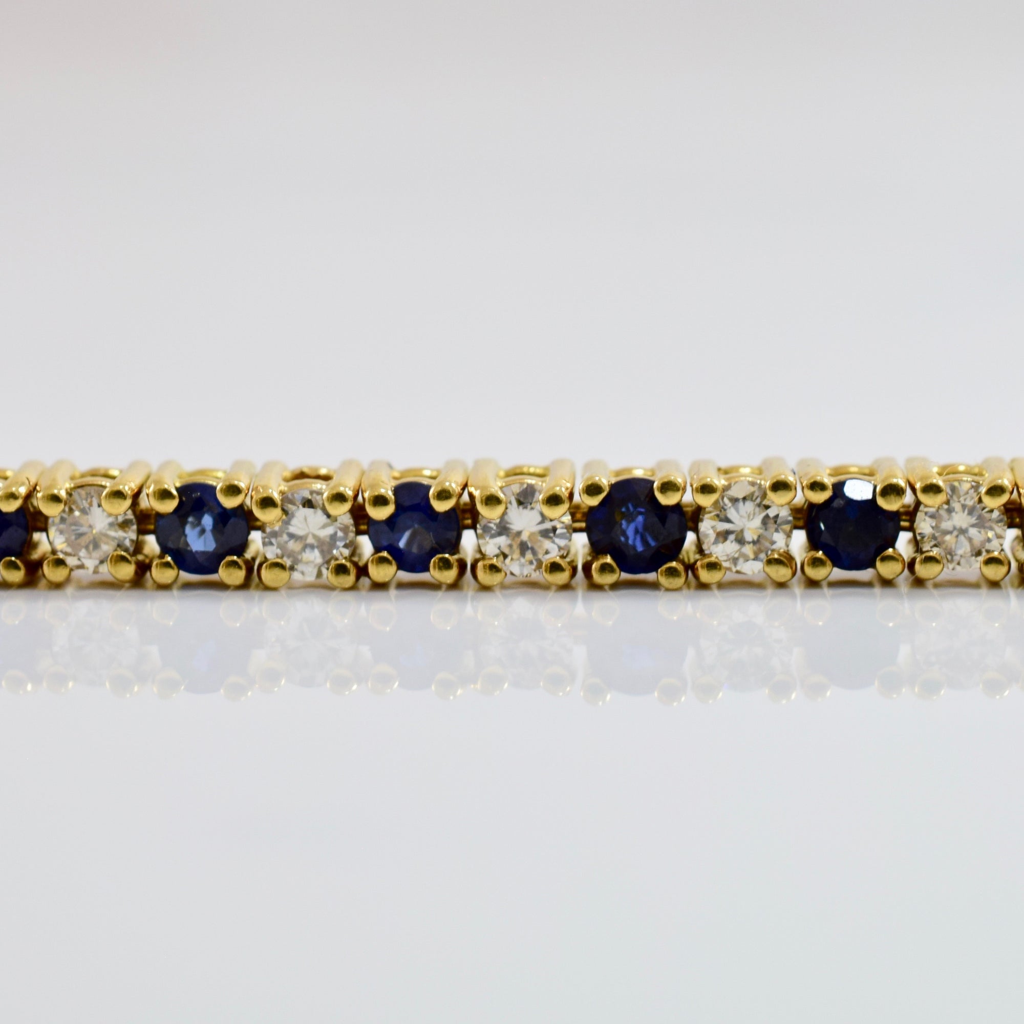 Sapphire and Diamond Bracelet | 1.24 ctw SZ 7