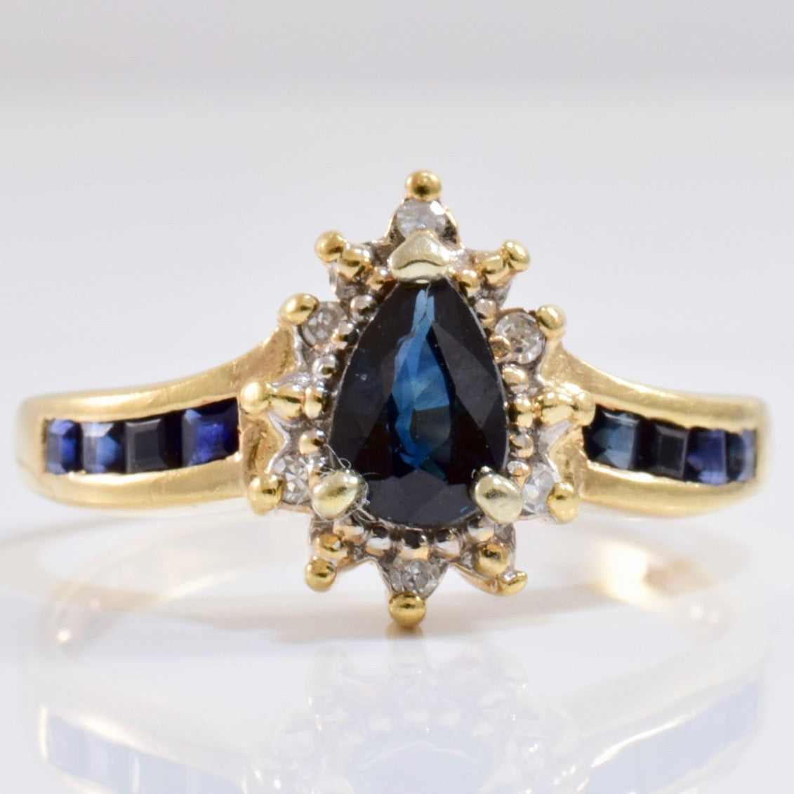 Sapphire and Diamond Ring | 0.04 ctw SZ 6.5 |