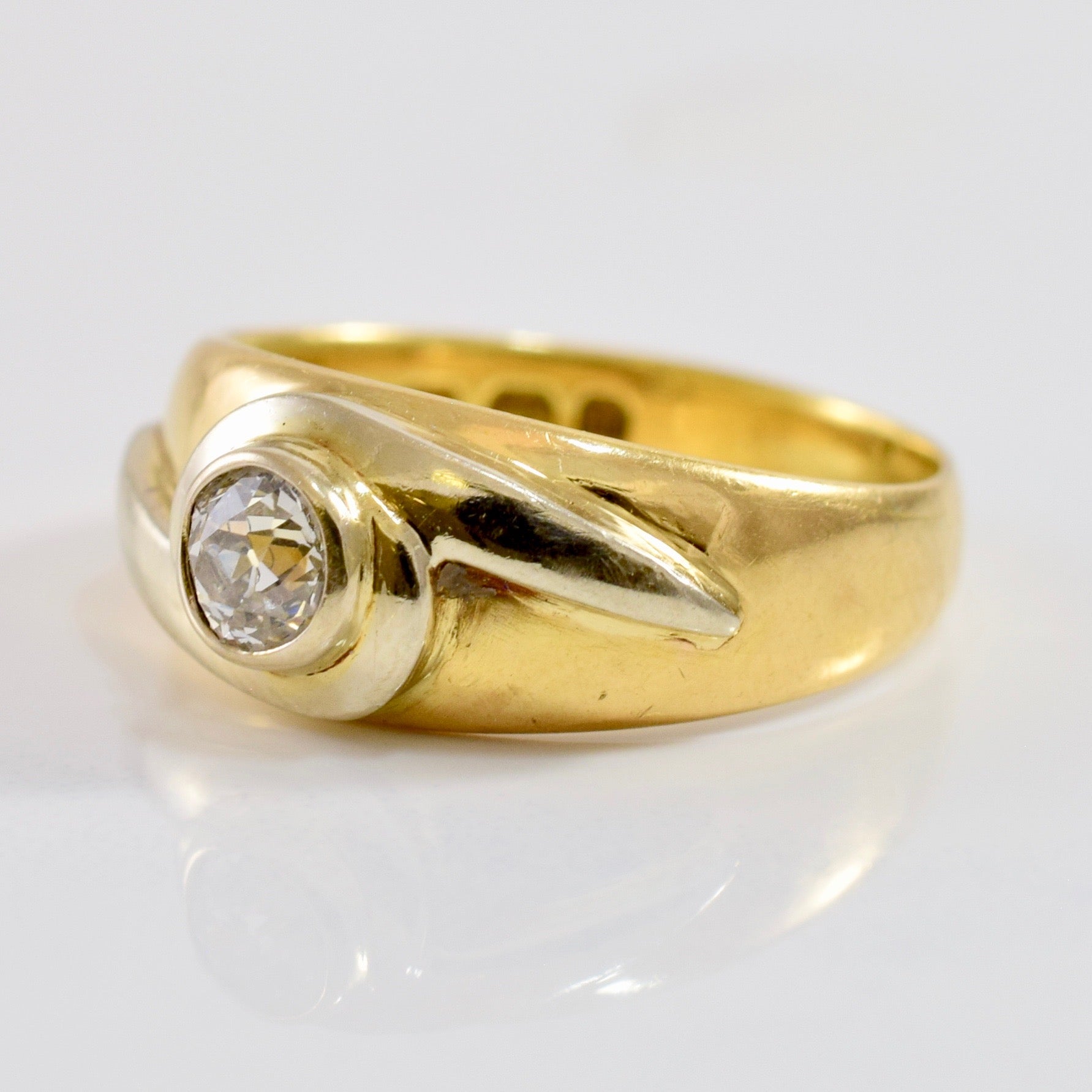 English single cut diamond engagement ring, Canadian antique engagement ring