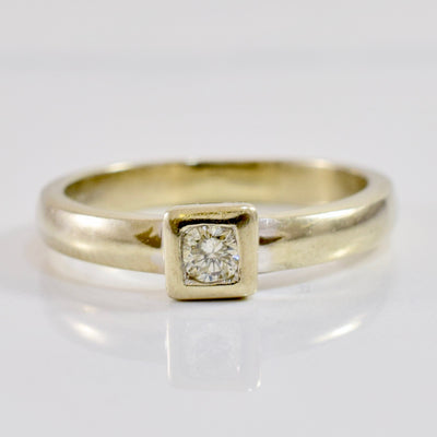 Petite Flush Set Diamond Ring | 0.10 ct SZ 5 |