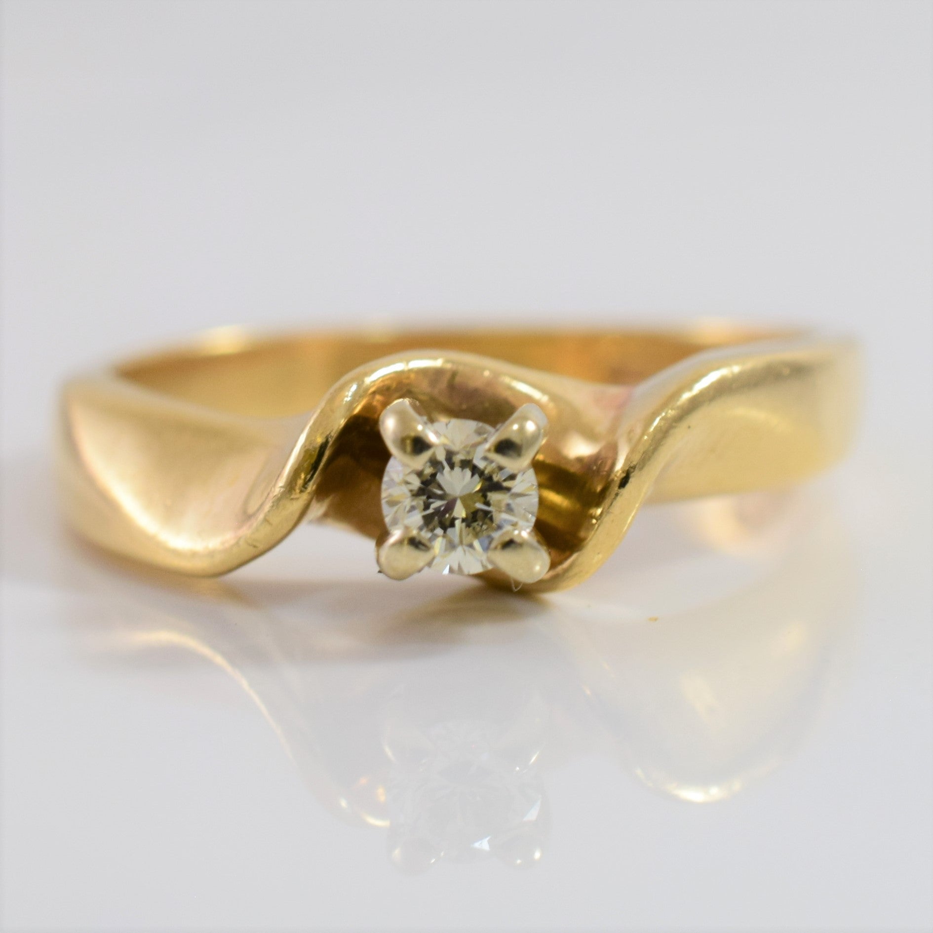 Bypass Diamond Engagement Ring | 0.12 ctw SZ 6.75 |