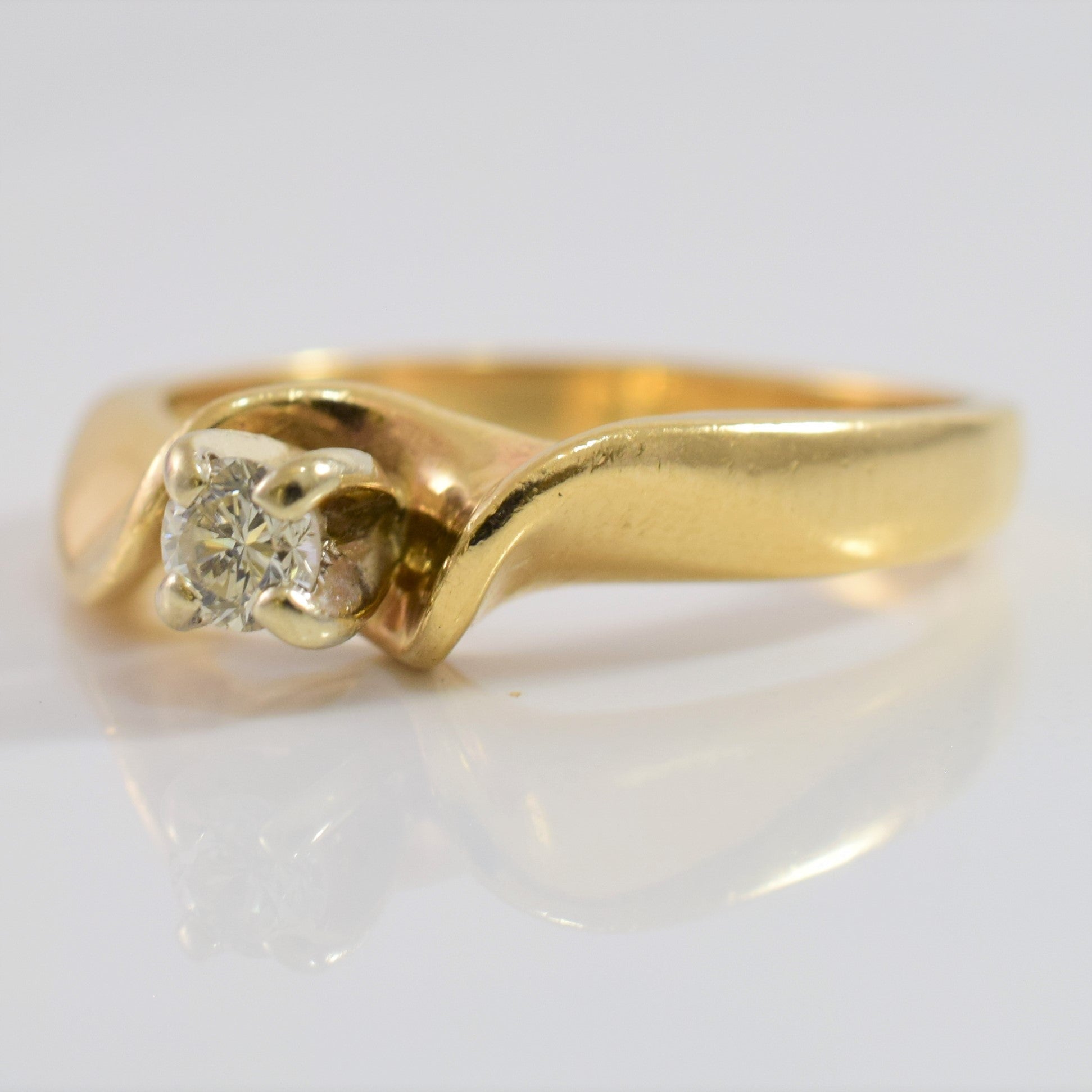 Bypass Diamond Engagement Ring | 0.12 ctw SZ 6.75 |