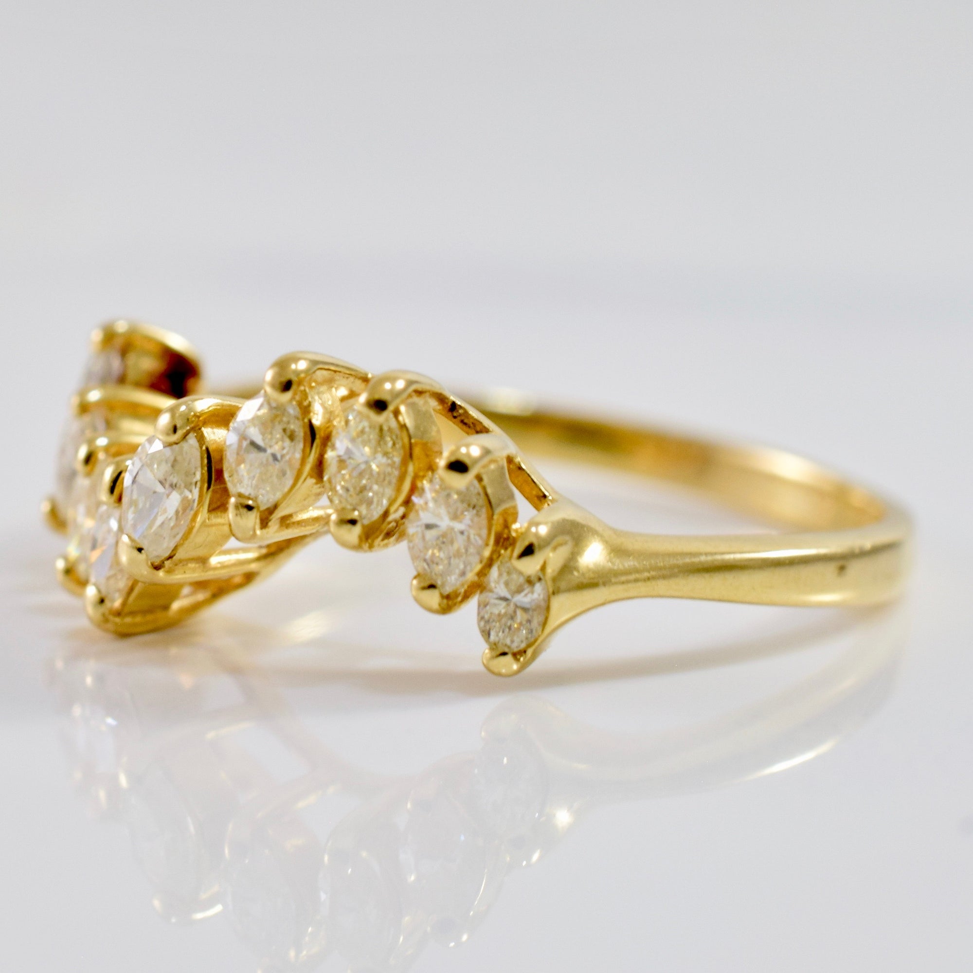 Marquise Diamond Wave Ring | 0.40 ctw SZ 8 |