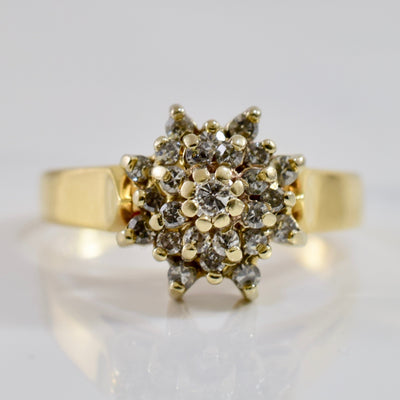 High Set Diamond Cluster Ring | 0.30 ctw SZ 6 |