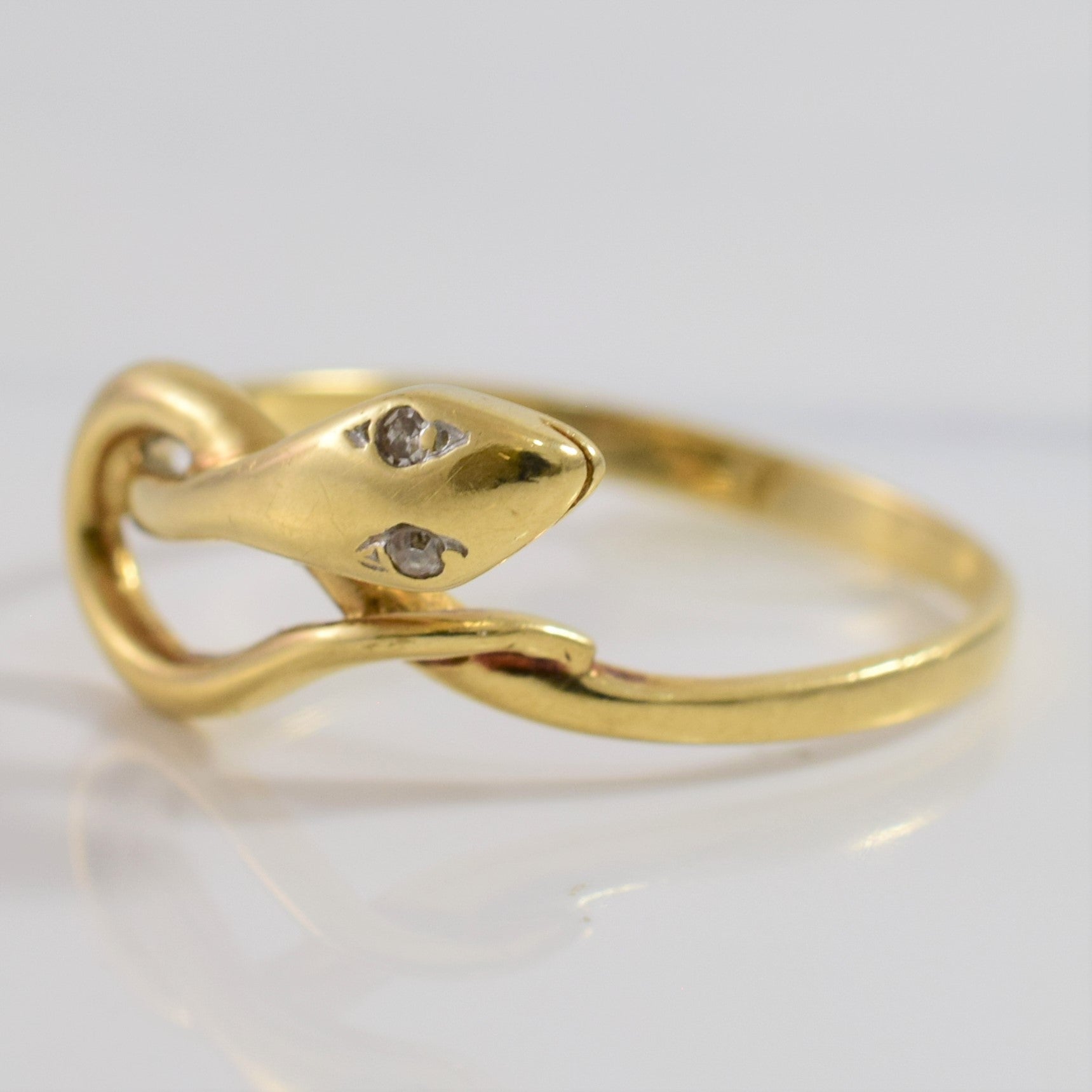 Bypass Snake and Diamond Ring | 0.02 SZ 9|
