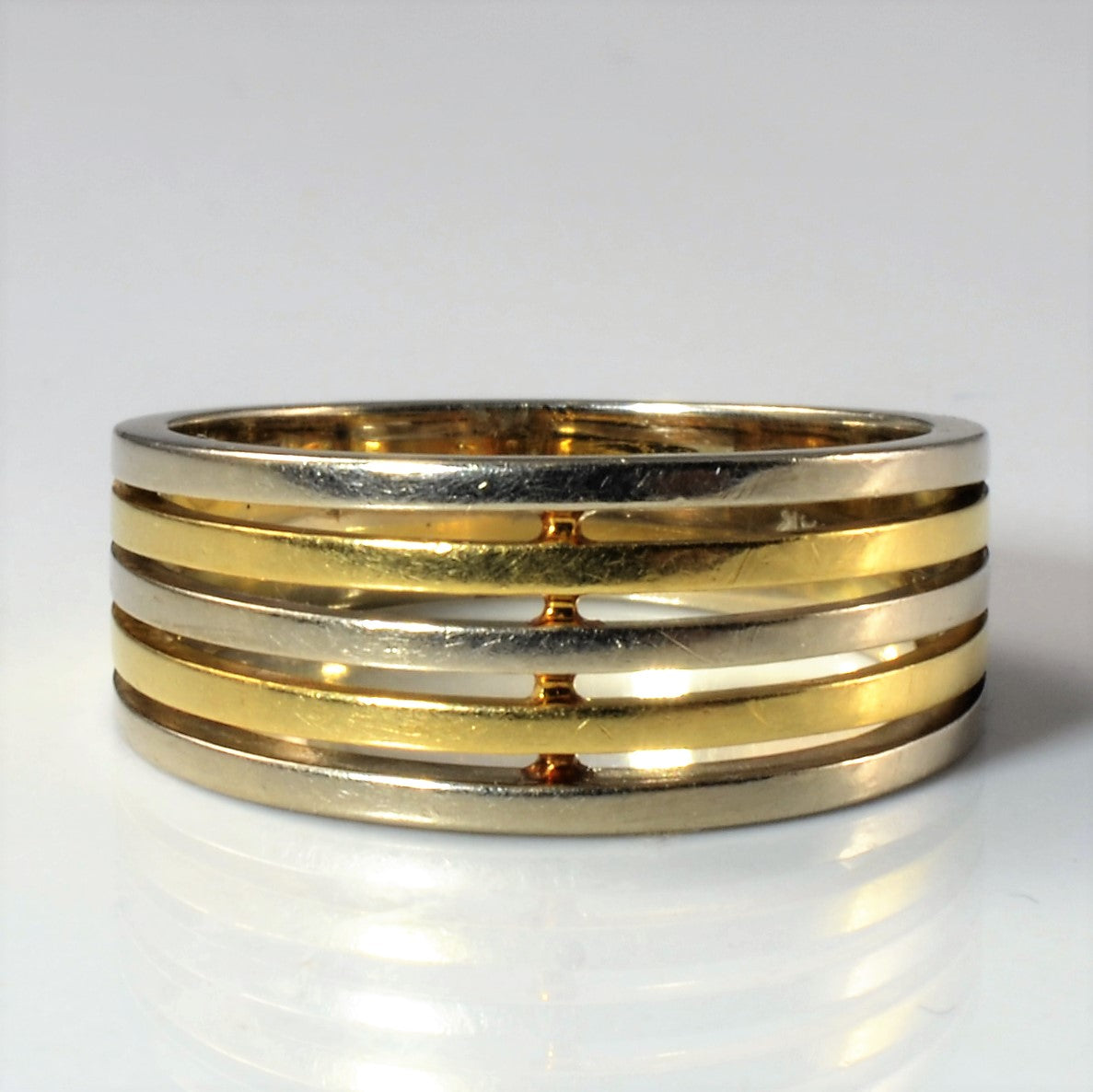 Two Tone Gold Band | SZ 8.25 |