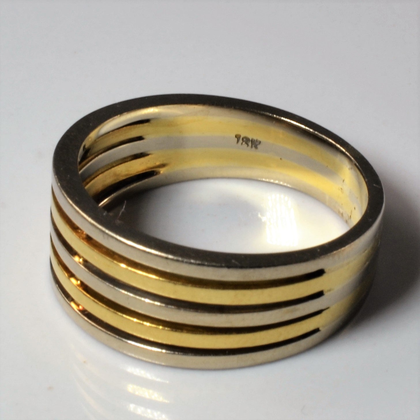 Two Tone Gold Band | SZ 8.25 |