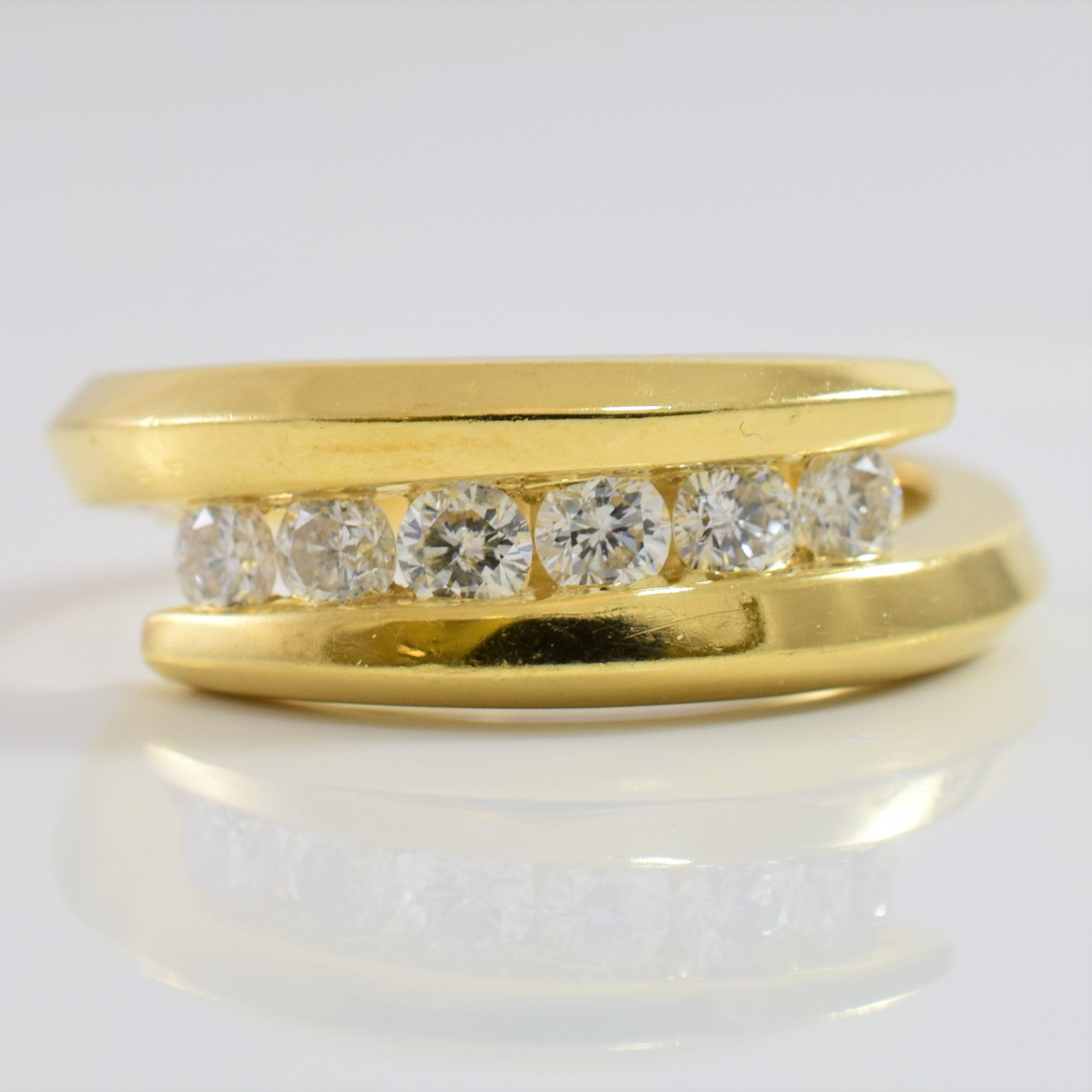 Bypass Diamond Row Ring | 0.42 ctw SZ 6.