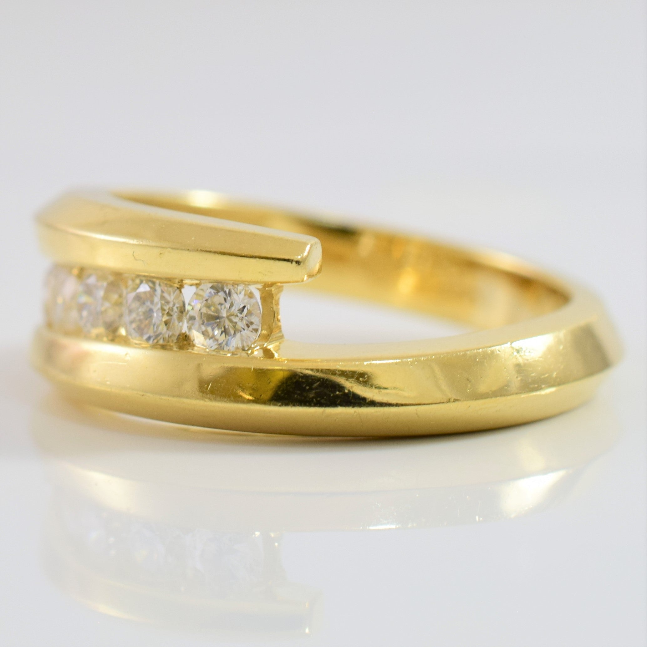 Bypass Diamond Row Ring | 0.42 ctw SZ 6.