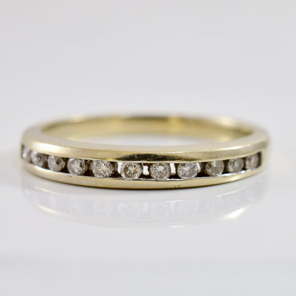 Channel Set Diamond Band | 0.12 ctw SZ 5.5 |