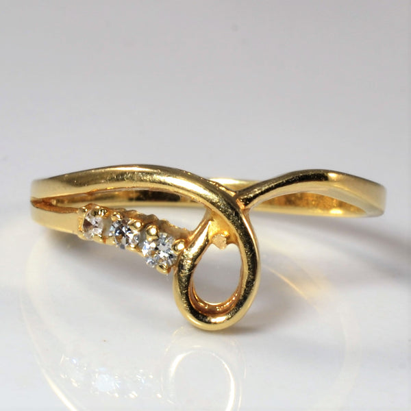 Bypass Diamond Twist Ring | 0.05ctw | SZ 5.75 |