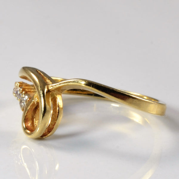 Bypass Diamond Twist Ring | 0.05ctw | SZ 5.75 |