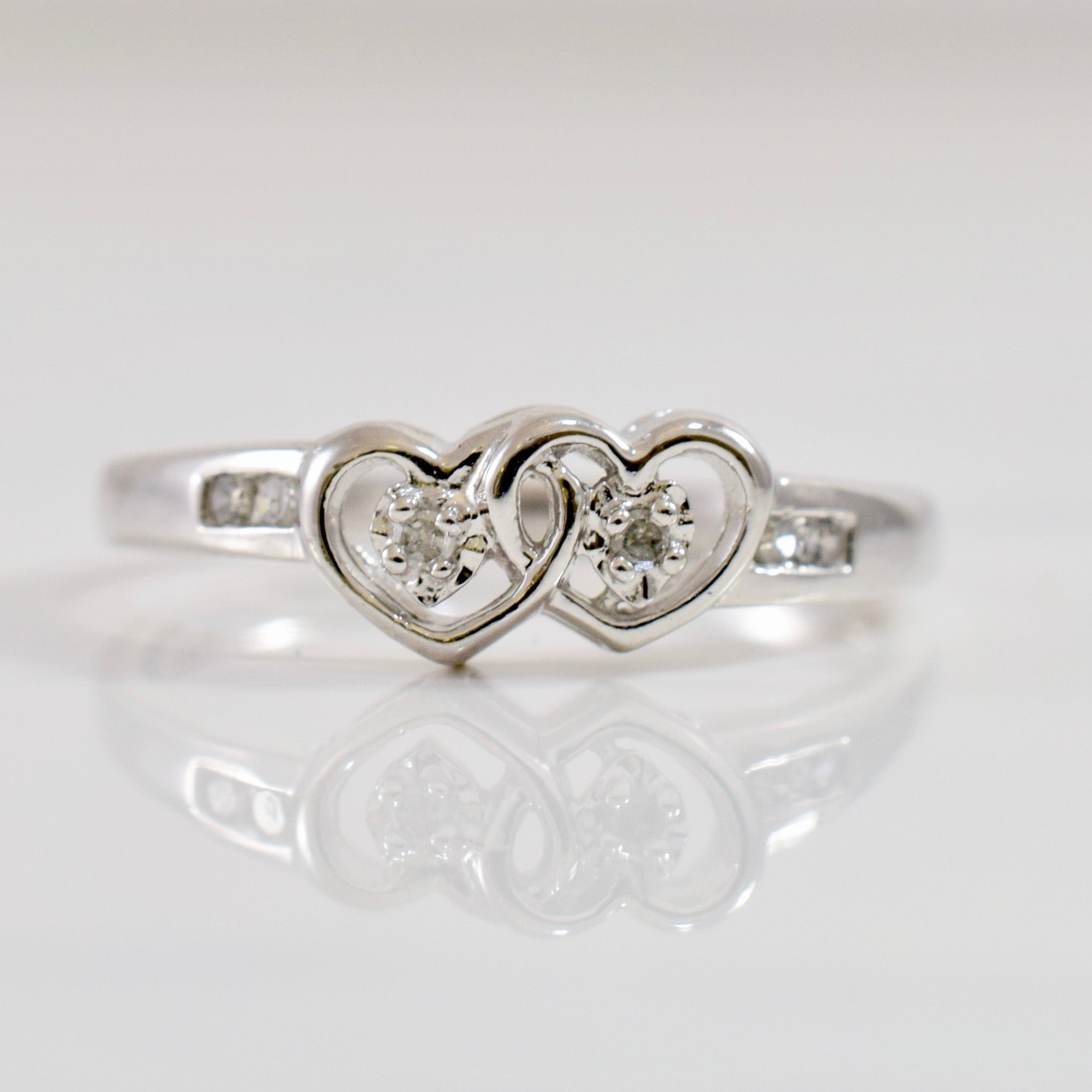 Diamond Heart Promise Ring | 0.05 ctw SZ 6.5 |