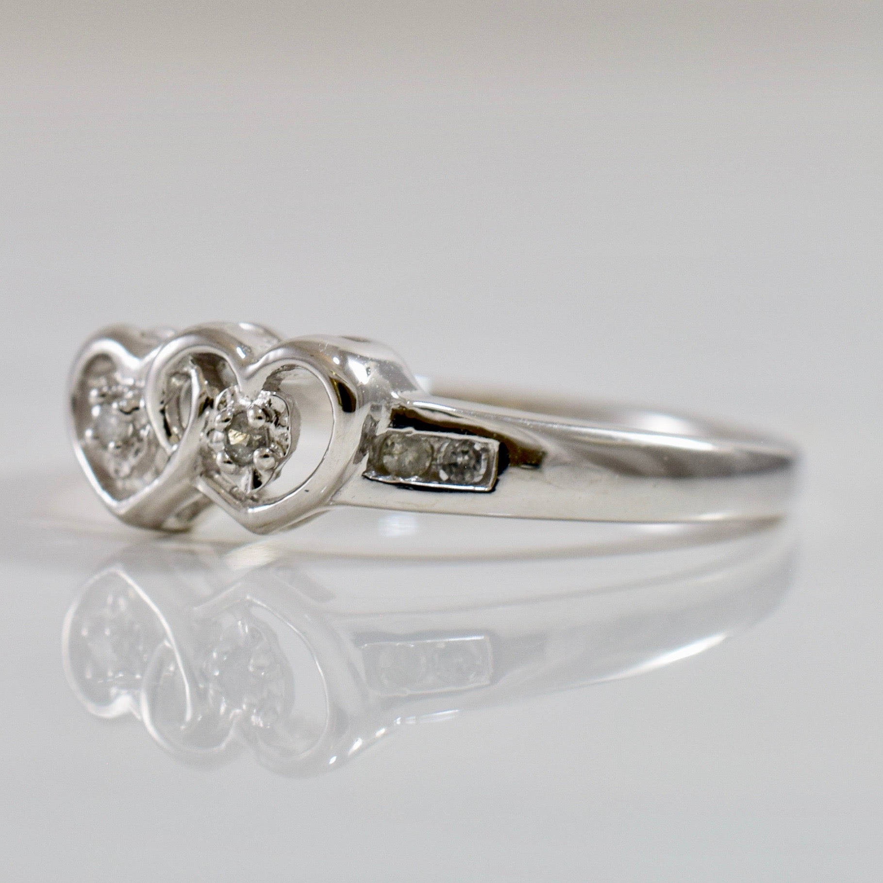 Diamond Heart Promise Ring | 0.05 ctw SZ 6.5 |